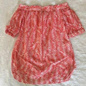 Michael Kors Red & White Top